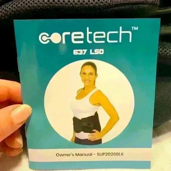 NEW Coretech SUP2026BLK 637 Lumber Brace Lot#10010 fits S-4XL - Picture 1 of 9